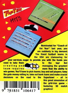 Grid Iron (198x)(Top Ten) box cover back